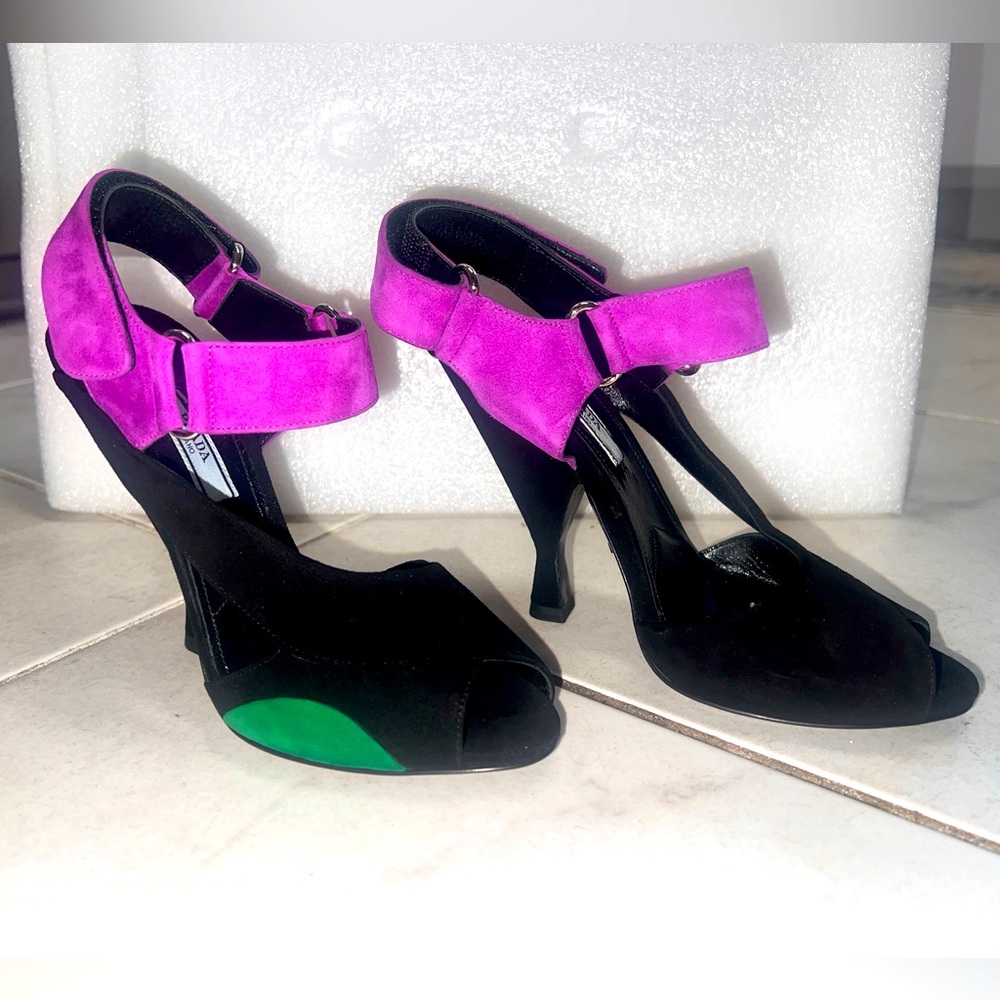 Prada -Suede Color block 36.5